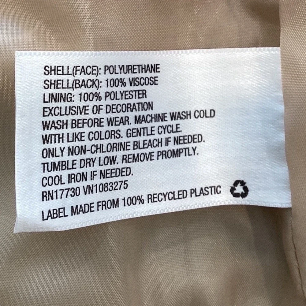OshKosh Girls‎ Sparkle Gold Metallic Faux Leather Moto Jacket Quilted - 4T